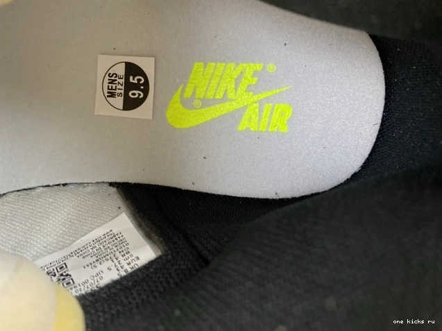 Rep Onekick 1 OG 'VOLT RETRO JORDAN HIGH GOLD' 555088-118 AIR 0720
